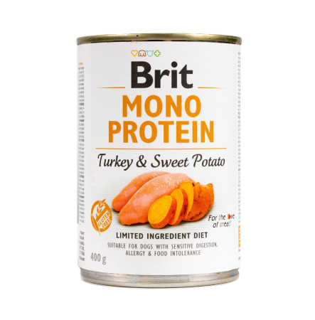 Brit Mono Protein Dog з індичкою та солодкою картоплею 400 г